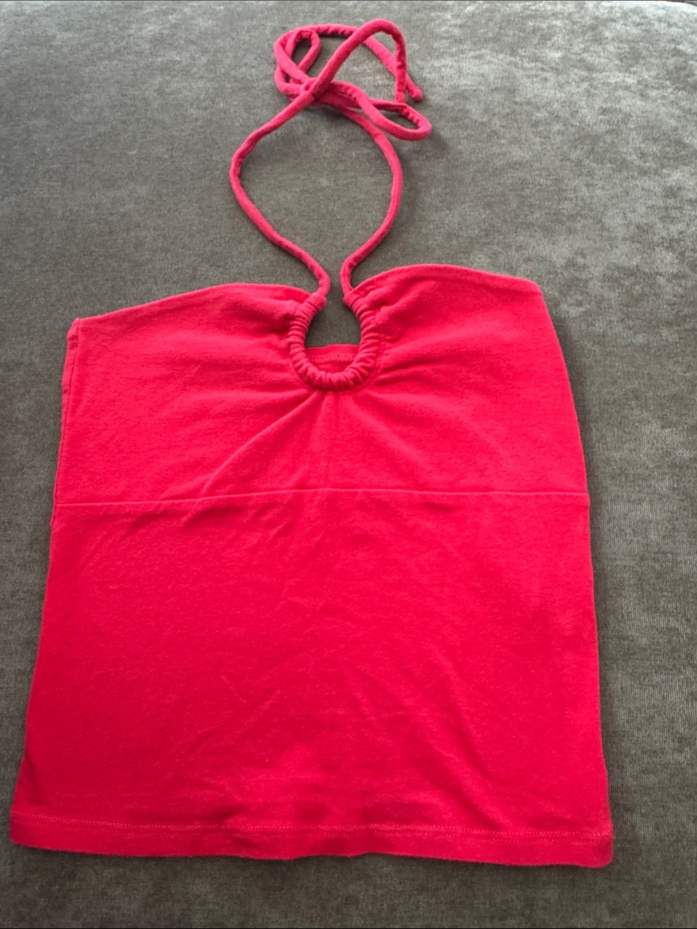 Hollister red Halter Crop Top